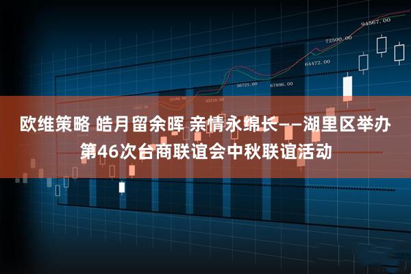 欧维策略 皓月留余晖 亲情永绵长——湖里区举办第46次台商联谊会中秋联谊活动