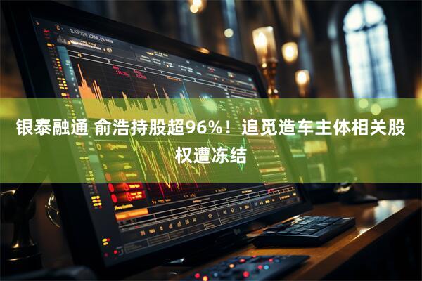 银泰融通 俞浩持股超96%！追觅造车主体相关股权遭冻结